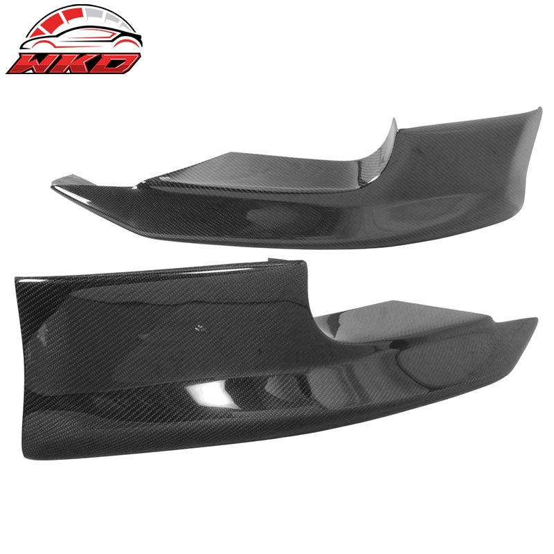 Fits 06-10 BMW E63 E64 M6 A Style Front Bumper Lip Splitters 2PC - Carbon Fiber