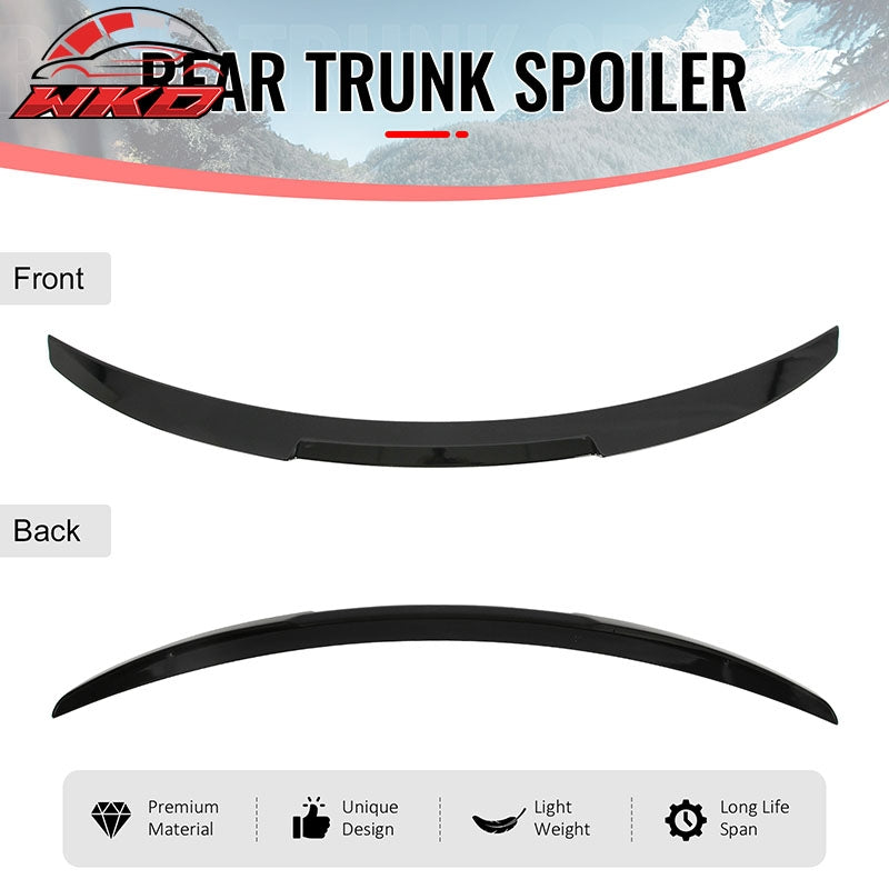 Fits 08-13 BMW E82 1-Series Coupe M4 Style Trunk Spoiler Wing Gloss Black ABS