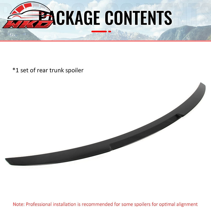 Fits 08-13 BMW E82 1-Series Coupe M4 Style Trunk Spoiler Wing Gloss Black ABS