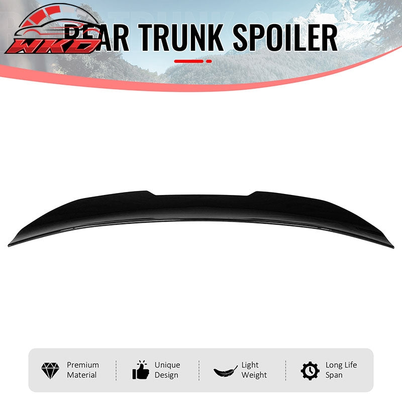 Fits 08-13 BMW E82 1-Series Coupe PSM Style Trunk Spoiler Wing Gloss Black ABS
