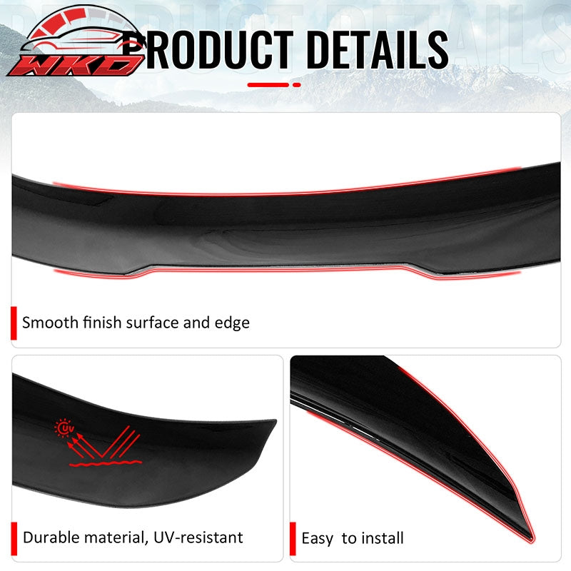 Fits 08-13 BMW E82 1-Series Coupe PSM Style Trunk Spoiler Wing Gloss Black ABS