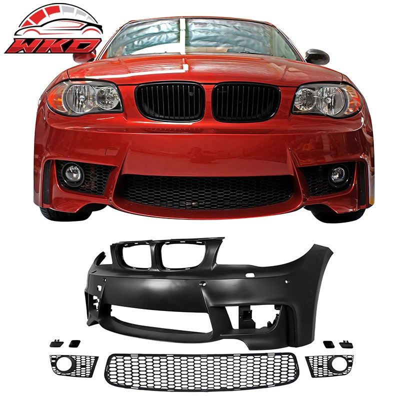 Wholesale 08-13 BMW E82 E88 1-Series 1M Style Front Bumper Conversion PP Matte Black