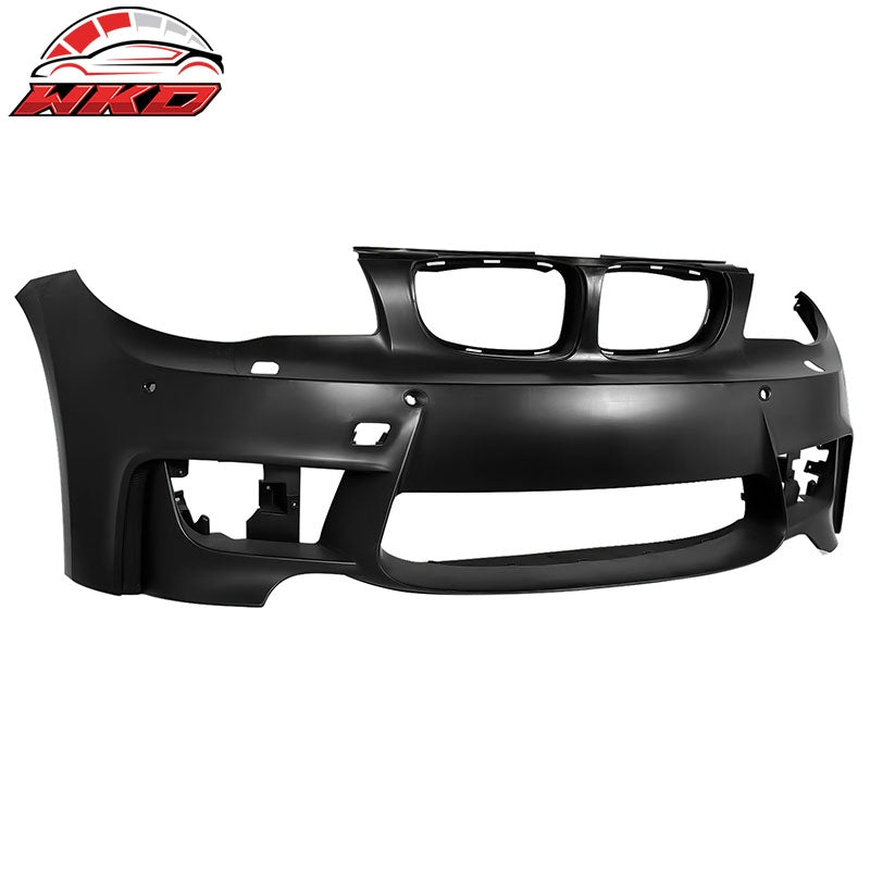 Fits 08-13 BMW E82 E88 1-Series 1M Style Front Bumper Conversion PP Matte Black