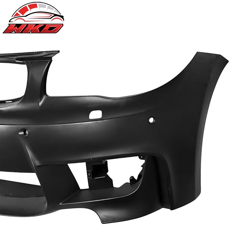Fits 08-13 BMW E82 E88 1-Series 1M Style Front Bumper Conversion PP Matte Black