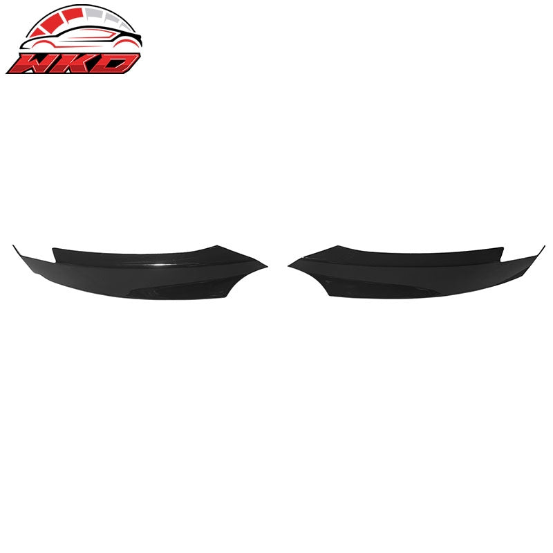 Wholesale 08-13 BMW E82 E88 1-Series M Sport Front Bumper Lip Splitters Gloss Black - Wikond Auto