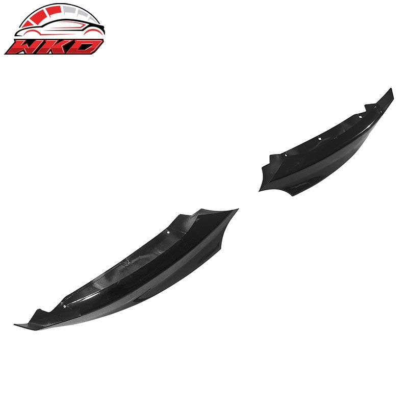 Wholesale 08-13 BMW E82 E88 1-Series M Sport Front Bumper Lip Splitters Gloss Black - Wikond Auto