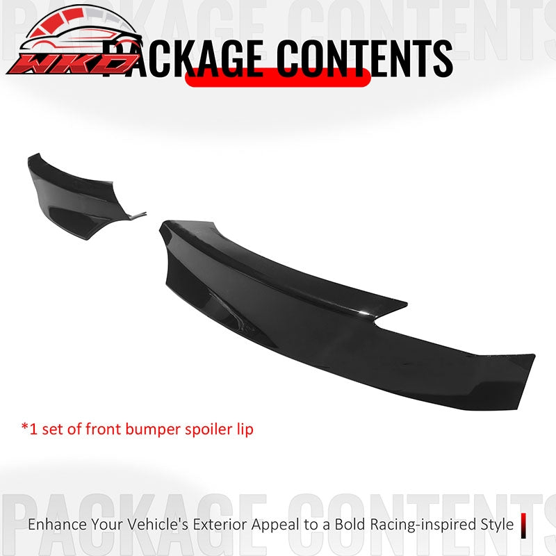 Wholesale 08-13 BMW E82 E88 1-Series M Sport Front Bumper Lip Splitters Gloss Black - Wikond Auto