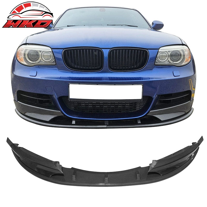 Wholesale 08-13 BMW E82 E88 1-Series M Sport Front Bumper Lip Carbon Fiber Print 4PCS - Wikond Auto