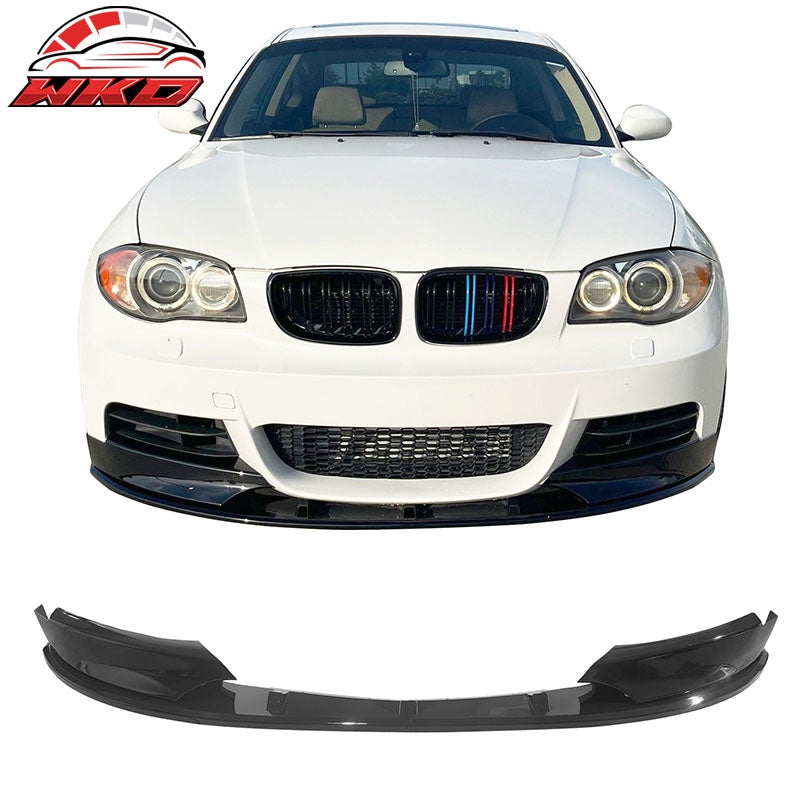 Wholesale 08-13 BMW E82 E88 1-Series M-Tech Front Bumper Lip Spoiler Gloss Black 4PCS - Wikond Auto