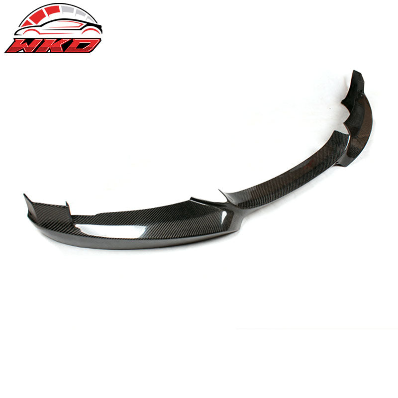 Fits 07-13 BMW 1 Series E82 M Sport HT Style Front Bumper Lip Matte Carbon Fiber