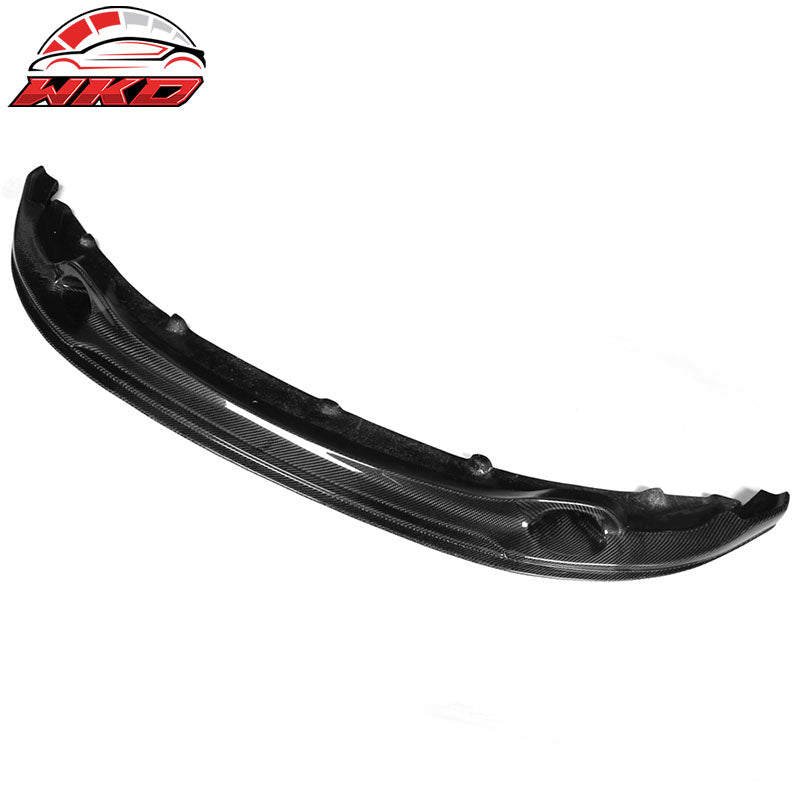 Fits 11-12 BMW E82 1 Series M Revo Style Front Bumper Lip Matte Carbon Fiber