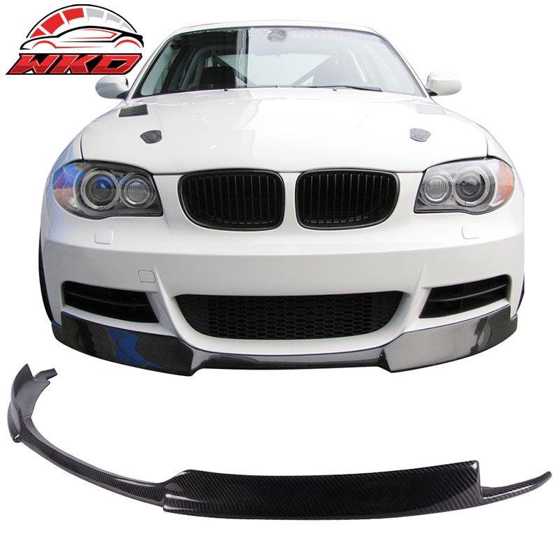 Wholesale 08-13 BMW E82 E88 M Sport Only Front Bumper Lip Spoiler Matte Carbon Fiber