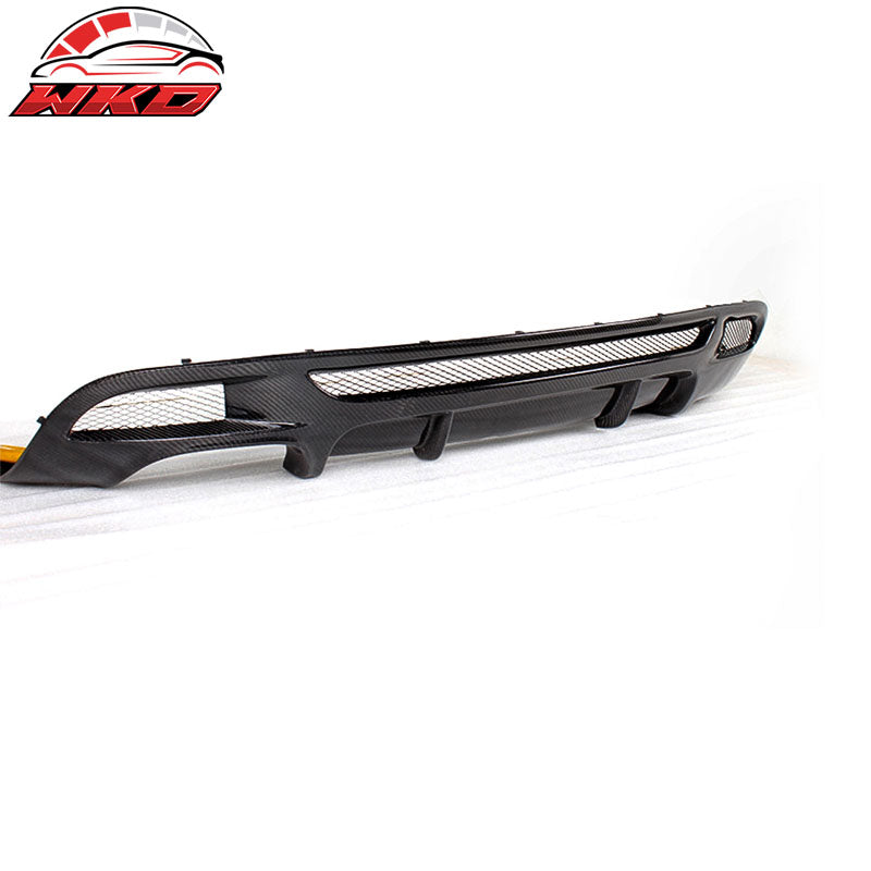 Fits 07-13 BMW E82 M-Tech M Sport Rear Bumper Lip Diffuser - Matte Carbon Fiber
