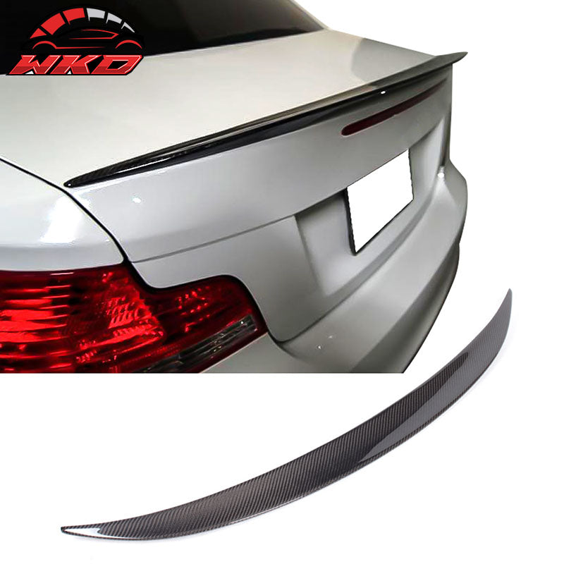Fits 07-13 BMW 1 Series E82 MP Style Rear Trunk Spoiler Wing Matte Carbon Fiber