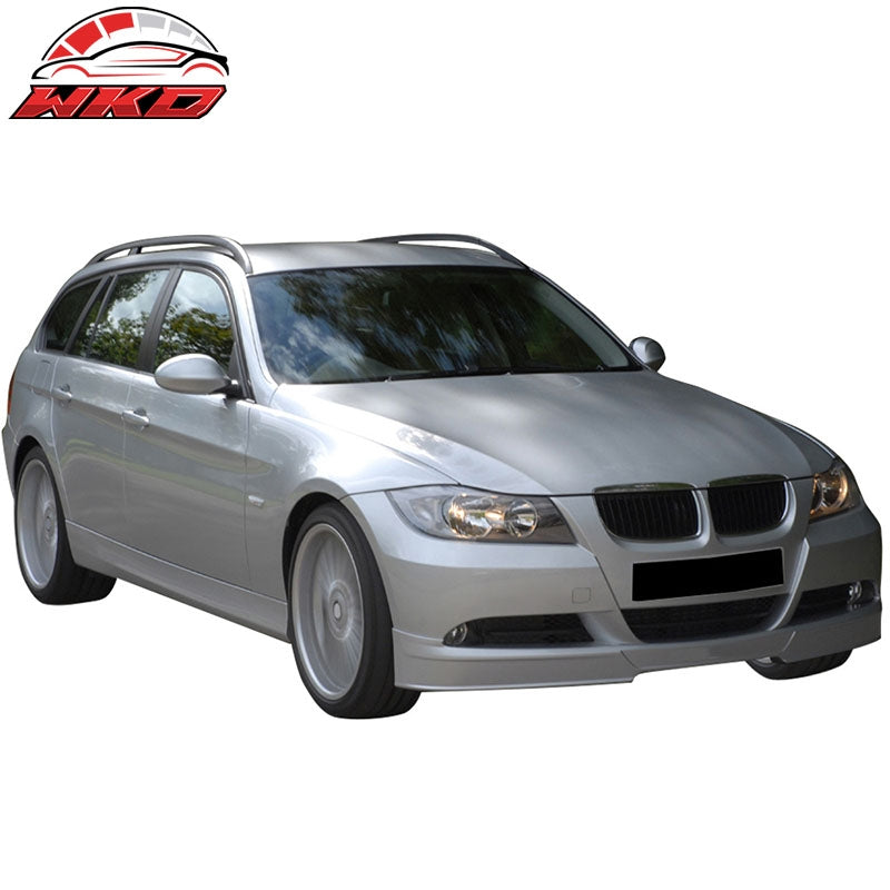 Fits 05-08 BMW E90 3 Series 4Dr AP Style Front Bumper Lip Spoiler PU Unpainted