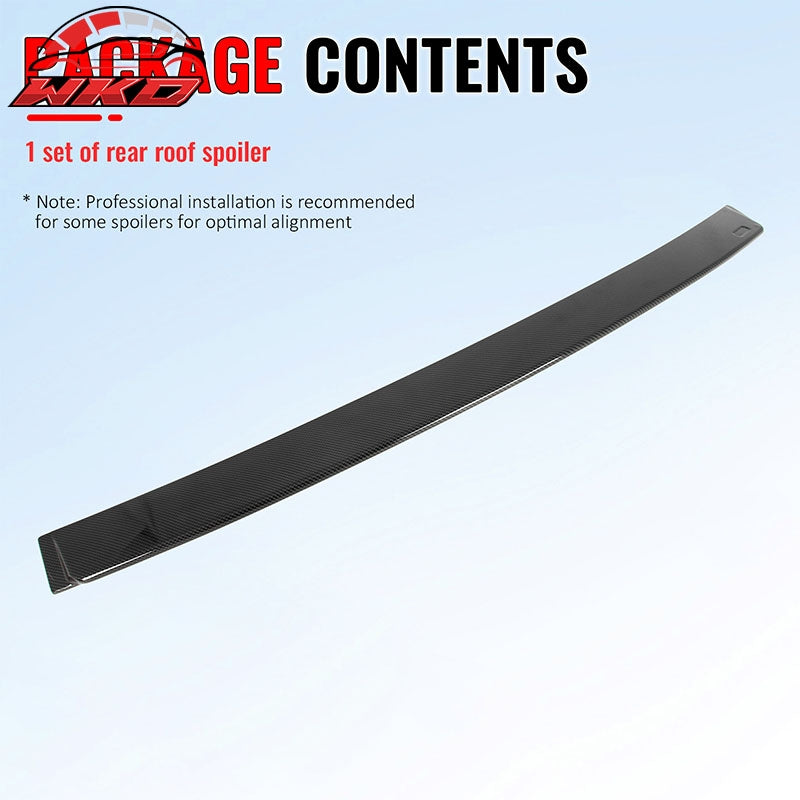 Fits 06-11 BMW E90 3-Series&08-11 M3 Sedan AC Roof Spoiler Carbon Fiber Print
