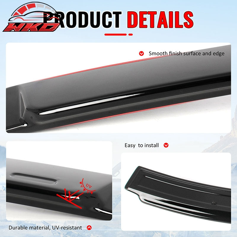Fits 06-11 BMW E90 3-Series&08-11 M3 Sedan AC Style Roof Spoiler Gloss Black ABS