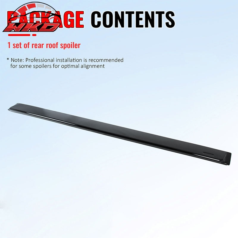 Fits 06-11 BMW E90 3-Series&08-11 M3 Sedan AC Style Roof Spoiler Gloss Black ABS