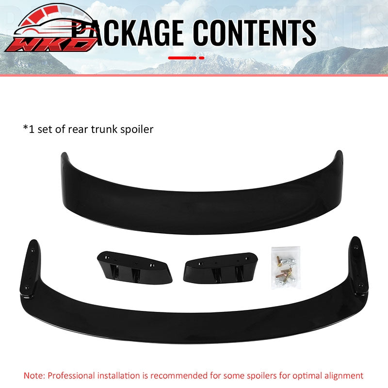 For 06-11 BMW E90 3 Series 08-12 M3 Sedan LTW GT Style Trunk Spoiler Gloss Black