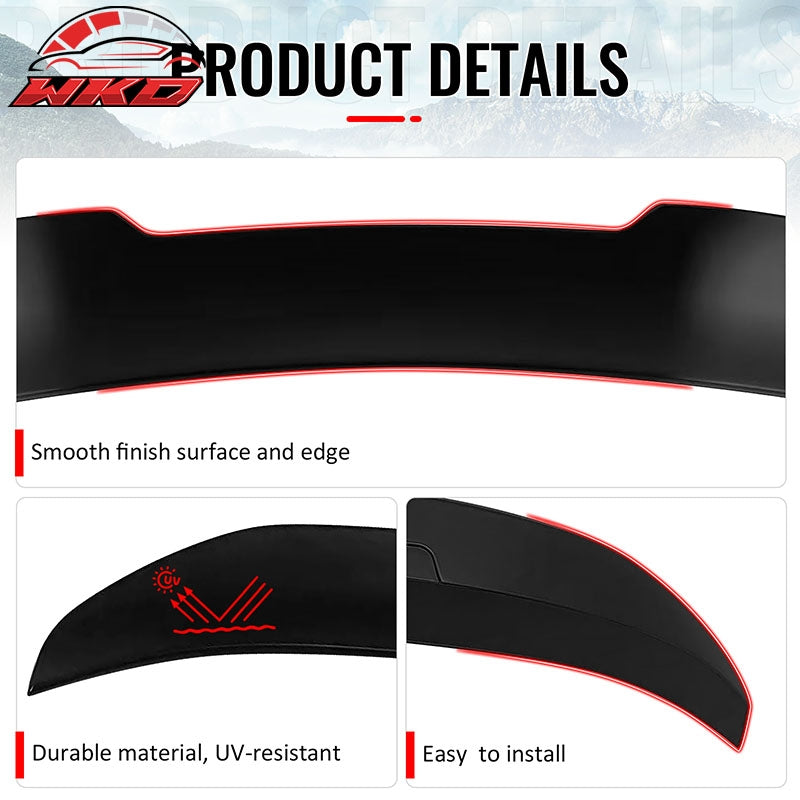 Fits 06-11 BMW E90 3-Series M3 Sedan PSM Style Trunk Spoiler Matte Black ABS