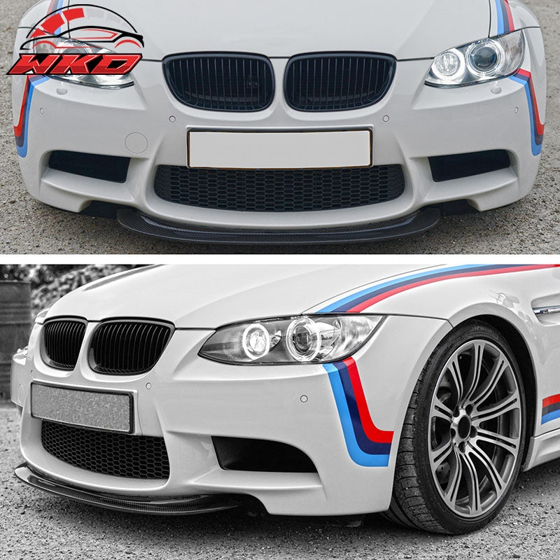 Fits 08-13 E90 E92 E93 M3 CRT Front Bumper Lip Spoiler Carbon Fiber Splitter Kit