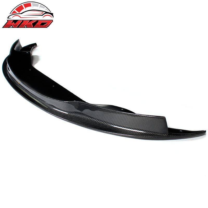 Fits 05-13 BMW E90 E92 E93 M3 AK Style Front Bumper Lip Matte Carbon Fiber