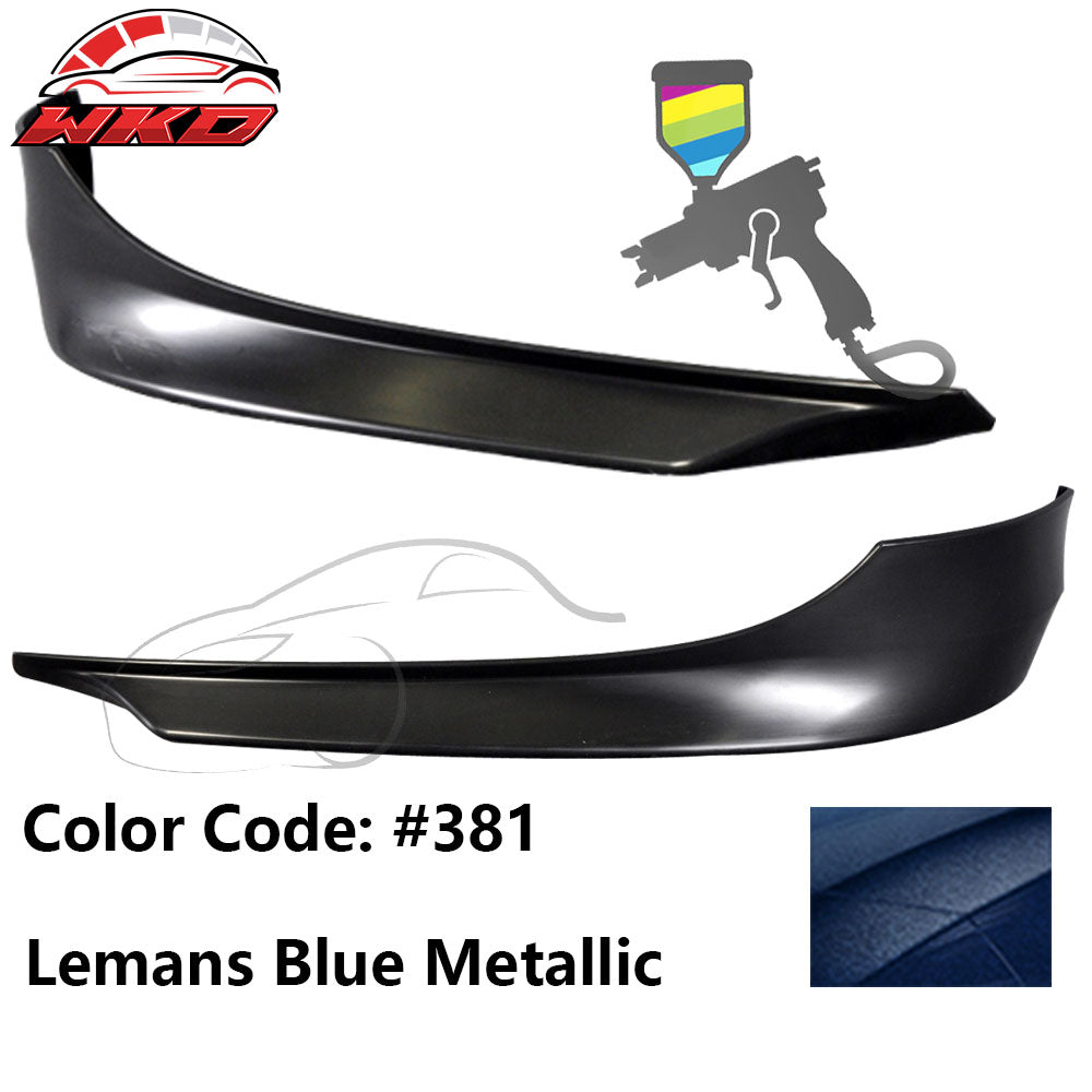 Fits 09-11 E90 LCI OE Painted #381 Lemans Blue Metallic PP Front Splitter