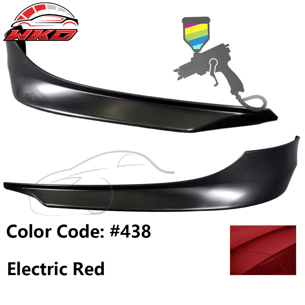 Fits 09-11 E90 LCI OE Painted #438 Electric Red PP Front Splitter