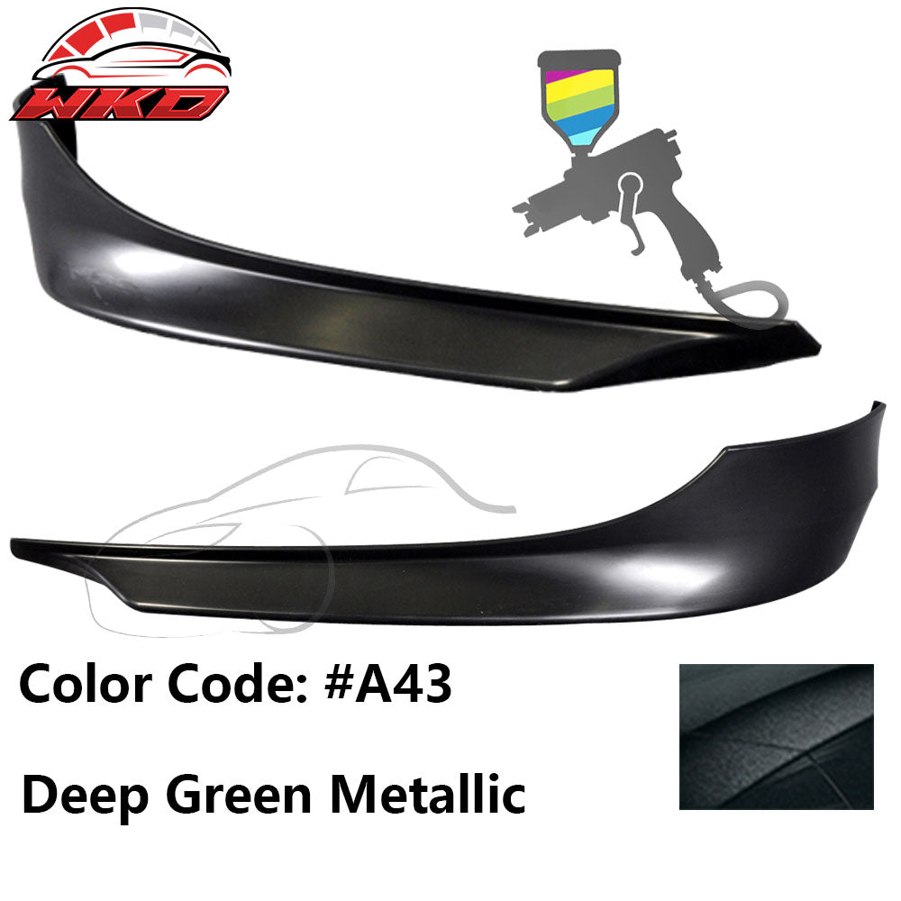 Fits 09-11 E90 LCI OE Painted #A43 Deep Green Metallic PP Front Splitter