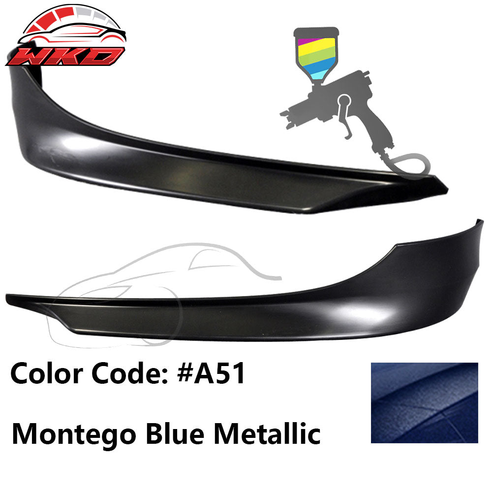 Fits 09-11 E90 LCI OE Painted #A51 Montego Blue Metallic PP Front Splitter