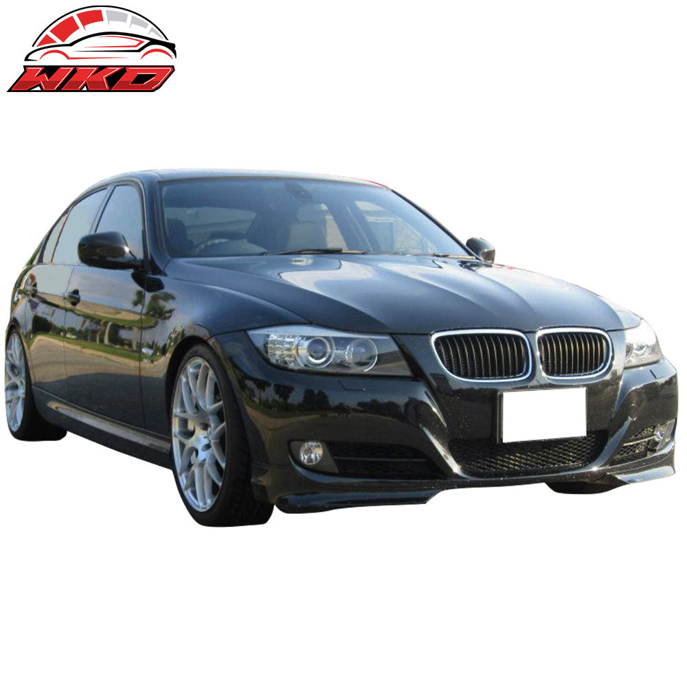 Fits 09-12 E90 3 Series 4Dr Sedan Front Bumper Splitter Lip Spoiler- PU