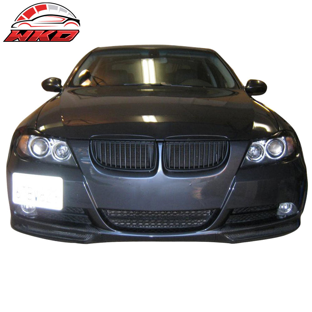 Fits 05-08 BMW E90 3-Series OE Style Front Bumper Lip Chin Splitter Carbon Fiber