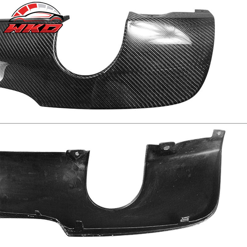 Fits 06-11 BMW E90 M Sport MP Style Rear Bumper Lip Diffuser Matte Carbon Fiber