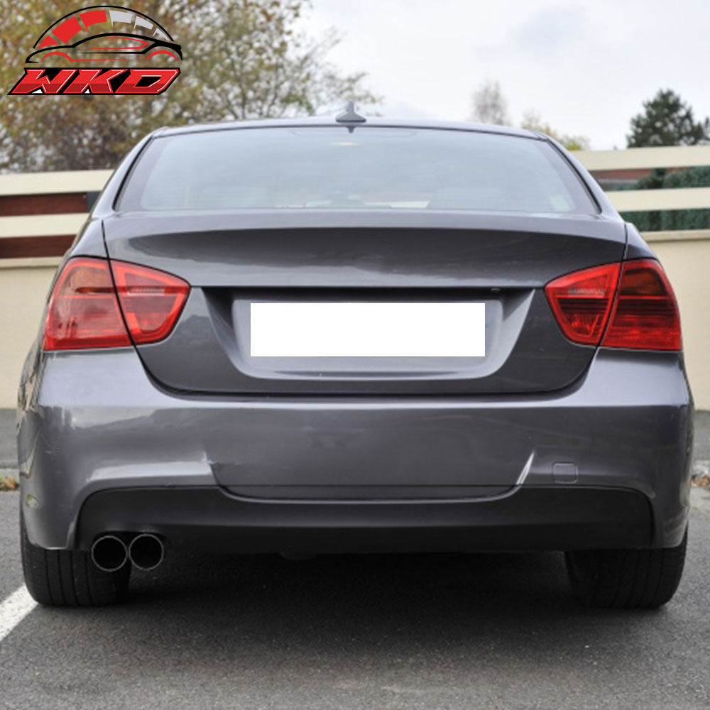 Fits 06-11 BMW E90 3-Series Sedan M-Tech Msport Rear Bumper Lip Diffuser - PP