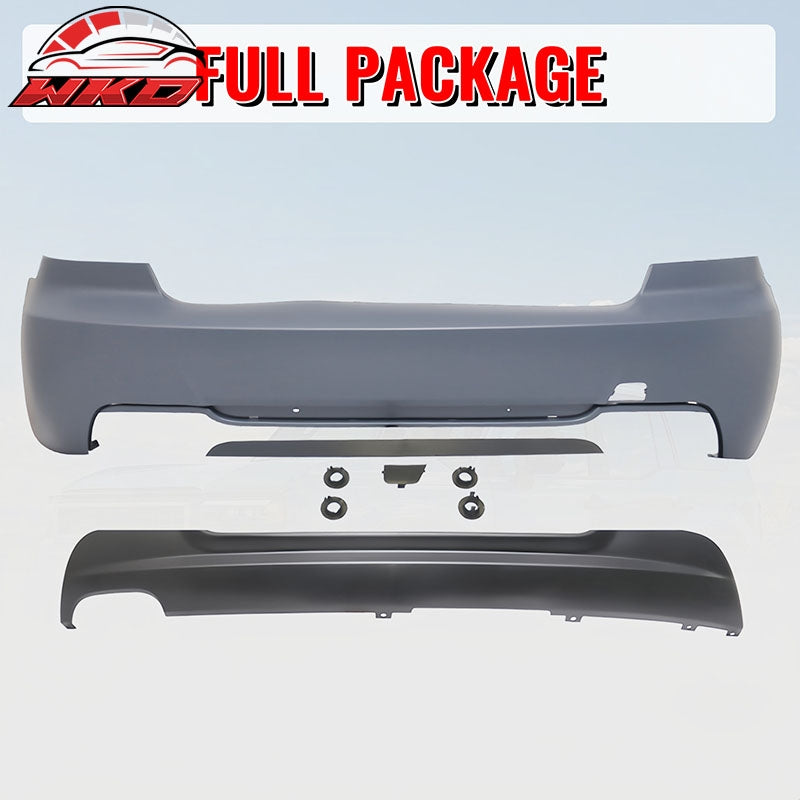 Fits 07-13 BMW E92 3-Series 328 Coupe MT/M Sport Rear Bumper Cover W/Diffuser PP