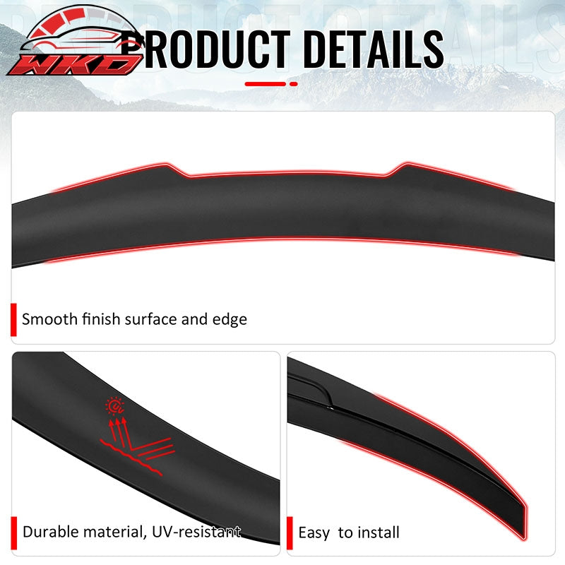 Fits 07-13 BMW E92 3-Series Coupe PSM Style Rear Trunk Spoiler Wing Matte Black