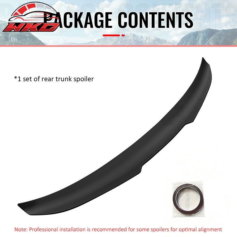 Fits 07-13 BMW E92 3-Series Coupe PSM Style Rear Trunk Spoiler Wing Matte Black