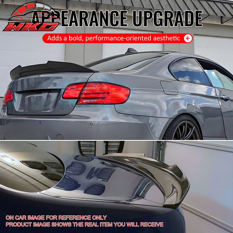 Fits 07-13 BMW E92 3-Series Coupe PSM Style Rear Trunk Spoiler Wing Gloss Black
