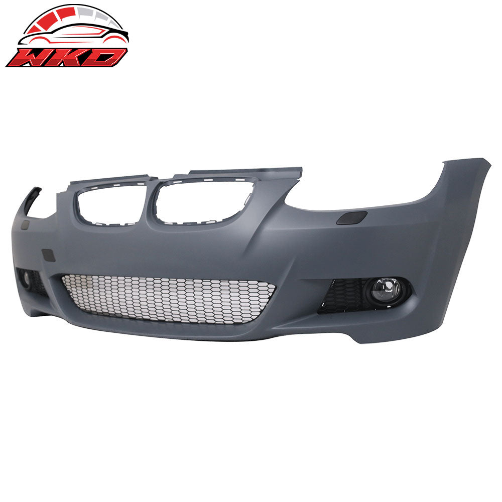 Fits 07-10 E92 E93 Pre-LCI M-T Msport Front Bumper Cover Replacement+Foglamp