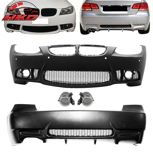 Wholesale 07-10 BMW E92 E93 3 Series M3 Style Fog Lamps Front & Rear Bumper Cover PP - Wikond Auto