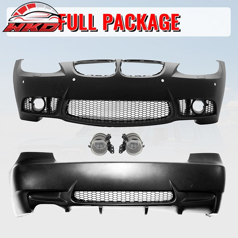 Fits 07-10 BMW E92 E93 3 Series M3 Style Fog Lamps Front & Rear Bumper Cover PP