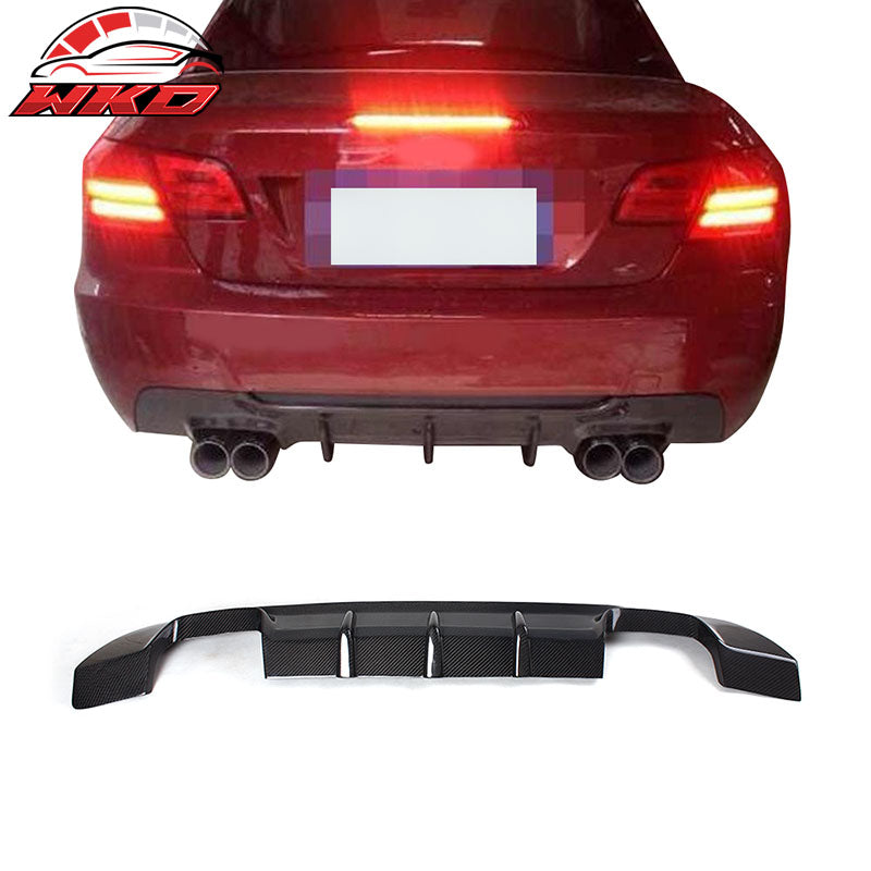 Fits 07-13 BMW E92 E93 3 Series DD Style Rear Bumper Diffuser Matte Carbon Fiber