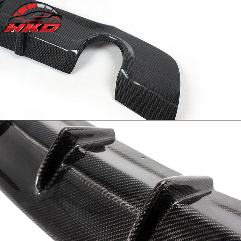 Fits 07-13 BMW E92 E93 3 Series MP Style Rear Bumper Lip Diffuser Carbon Fiber