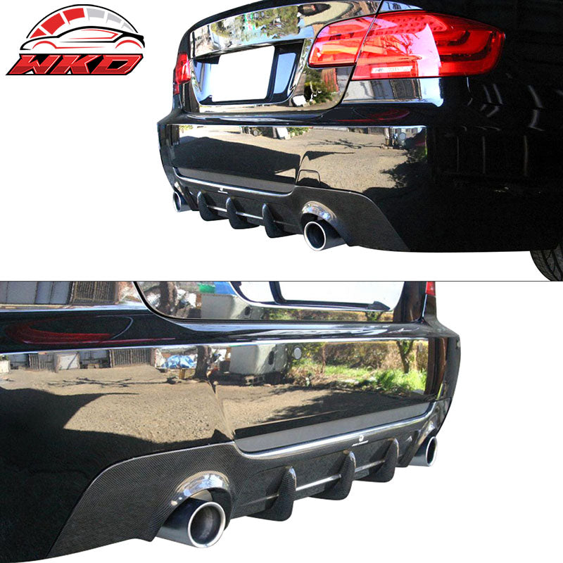 Fits 07-13 BMW E92 E93 3 Series MP Style Rear Bumper Lip Diffuser Carbon Fiber