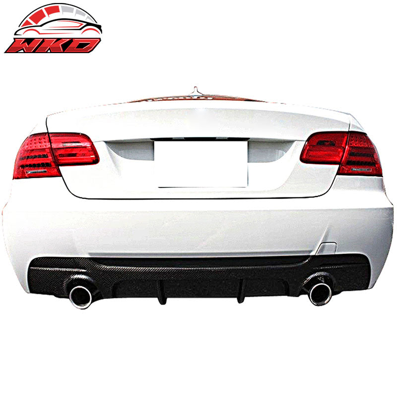 Fits 07-13 BMW E92 E93 P Style Rear Bumper Diffuser Carbon Fiber
