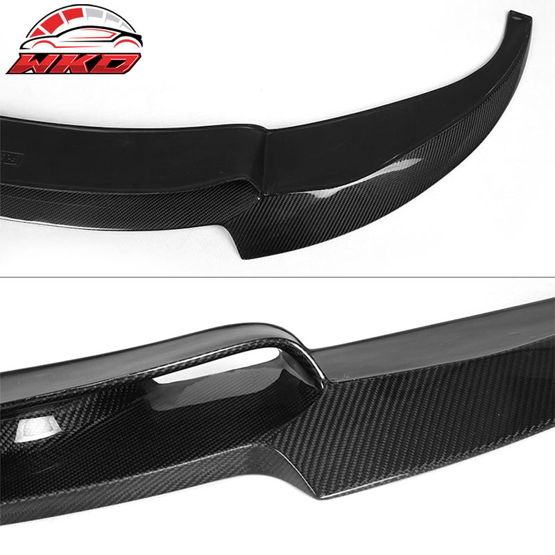 Fits 12-17 BMW 6 Series F06 M6 V Style Front Bumper Lip Kit Matte Carbon Fiber