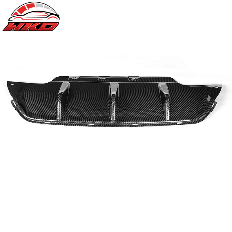 Fits 12-17 BMW F06 6 Series M6 V Style Rear Bumper Diffuser Matte Carbon Fiber