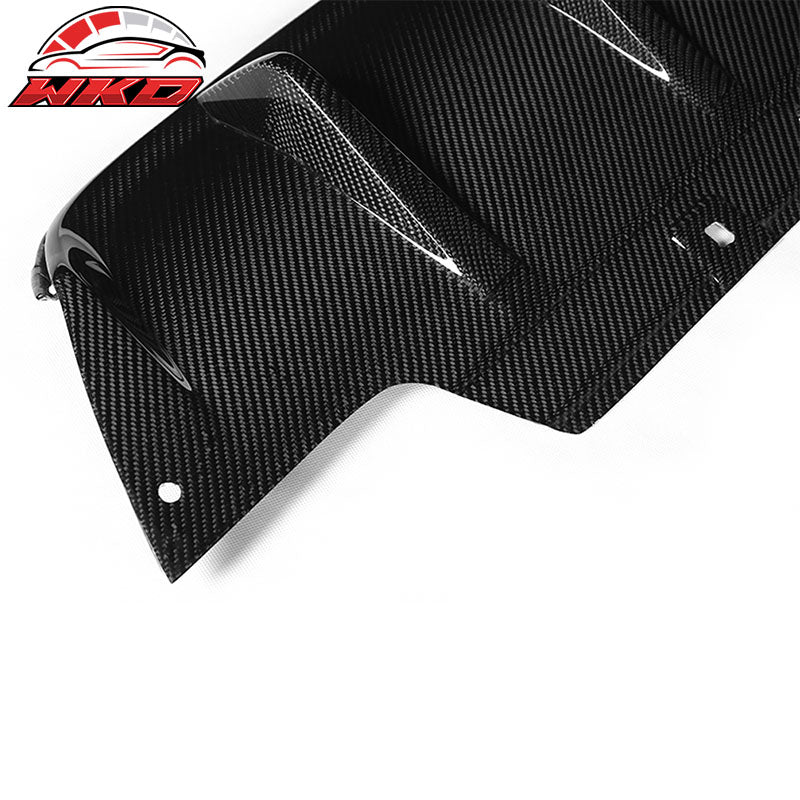 Fits 12-17 BMW F06 6 Series M6 V Style Rear Bumper Diffuser Matte Carbon Fiber