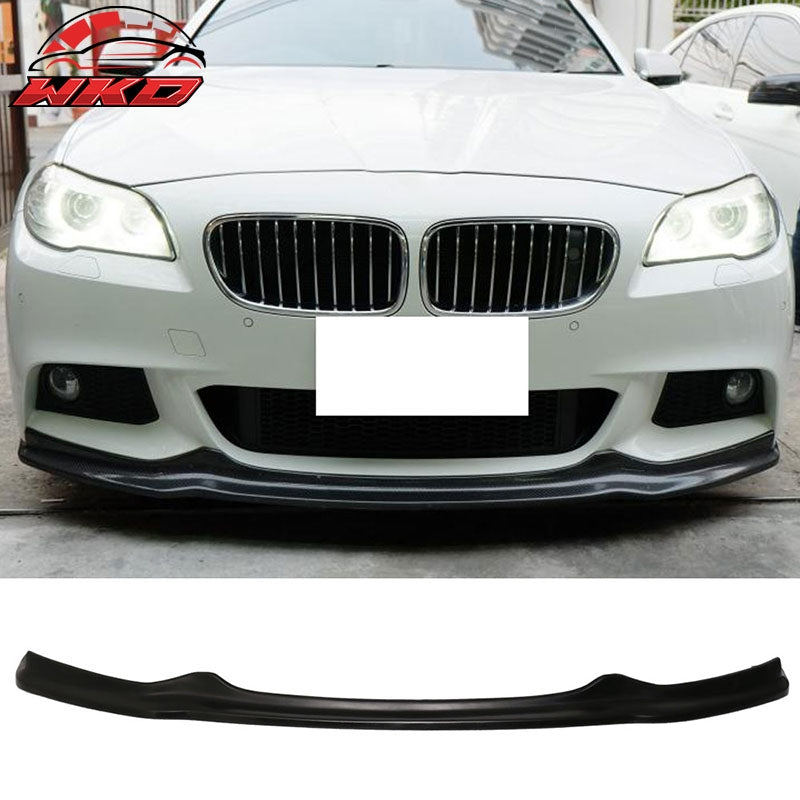 Fits 11-16 BMW F10 5 Series M Sport AK Style Front Bumper Lip PU Chin Spoiler