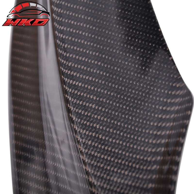 Fits 11-16 BMW F10 5 Series M Sport V Style Front Bumper Lip Matte Carbon Fiber